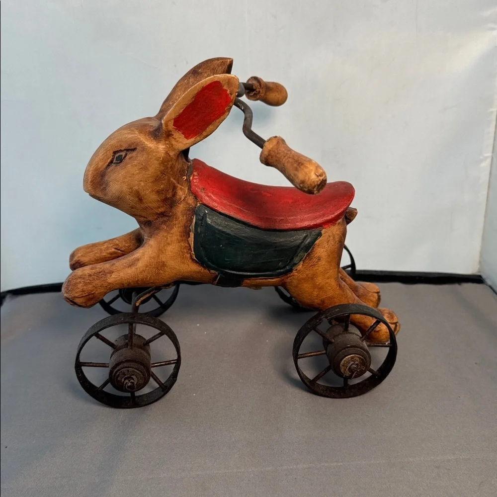Rabbit Tricycle Toy‎ - Brown and Red